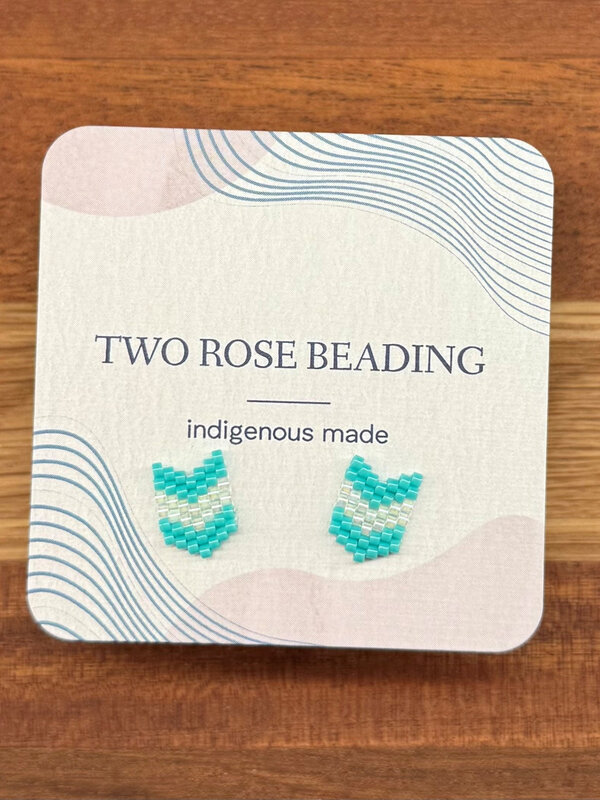 Beaded Stud Earrings by Jenn Carman