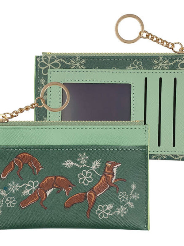 Zippered Card Wallet - Foxes (Wagooshna) by Storm Angeconeb