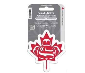 Standing Together Leaf Vinyl Sticker by Curtis Wilson
