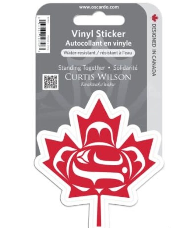 Standing Together Leaf Vinyl Sticker by Curtis Wilson