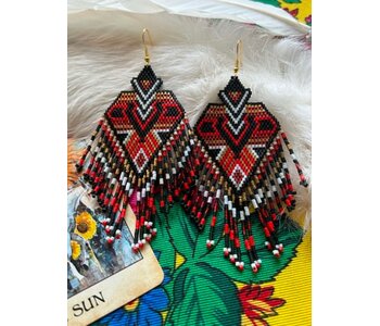 X-Large beaded Earrings by Little Spark Cree-ations