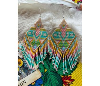 X-Large beaded Earrings by Little Spark Cree-ations