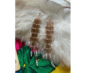 Medium Beaded Earrings by Little Spark Cree-ations