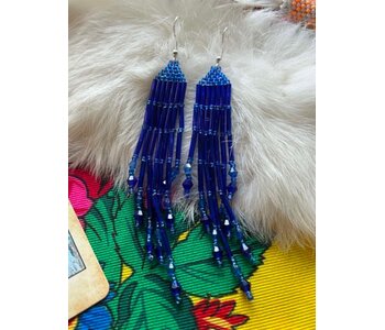 Medium Beaded Earrings by Little Spark Cree-ations