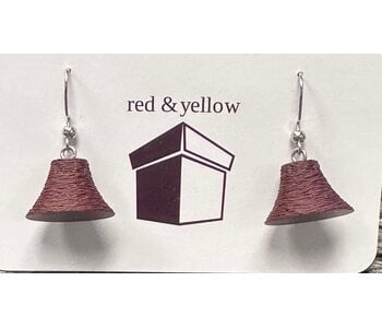 3D Cedar Hats on silver hooks by Red & Yellow designs