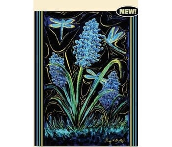 Premium Fleece Blanket Raven Dragonfly Spirits by Gay Billy