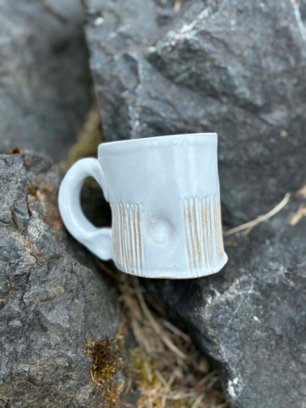 Pottery  6oz mug by Cynthia Robinson
