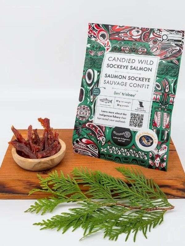Candied Wild Sockeye Salmon by Authentic Indigenous Seafood