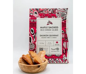 Maple Smoked Wild Chinook Salmon  by Authentic Indigenous Seafood