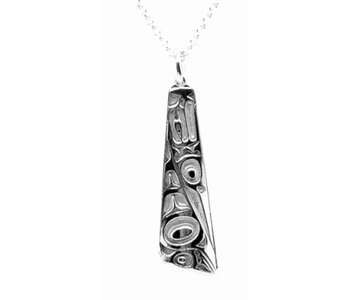 Hand Crafted  38mm Silver Pendant - Eagle by Ivan Thomas