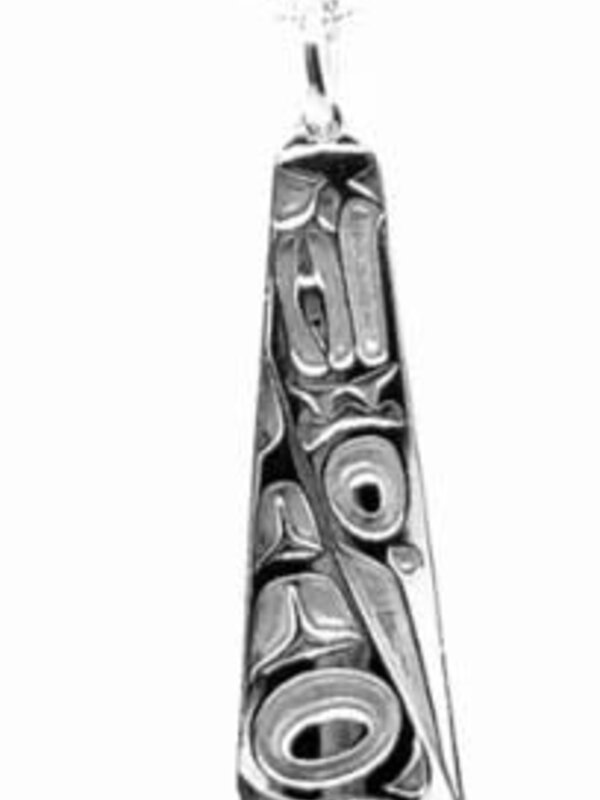 Hand Crafted  30mm Silver Pendant - Eagle by Ivan Thomas