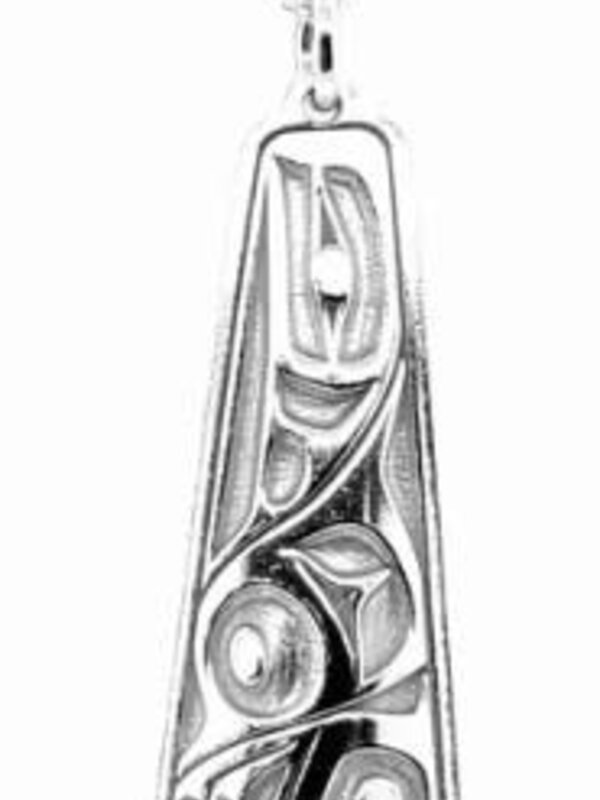 Hand Crafted  30mm Silver Pendant - Raven by Ivan Thomas