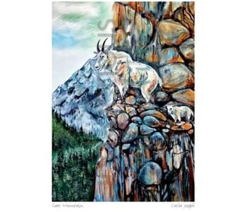6"x9" Art Card Goat Mountain by Carla Joseph
