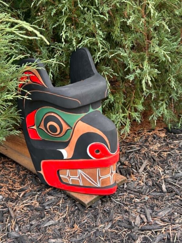Hand Carved Bear Mask by Eric Baker