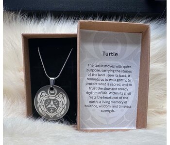 1.25" Turtle Pendant by Raven Wolden