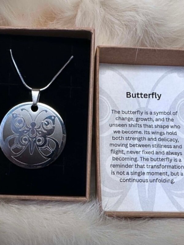 1.25" Butterfly Pendant by Raven Wolden