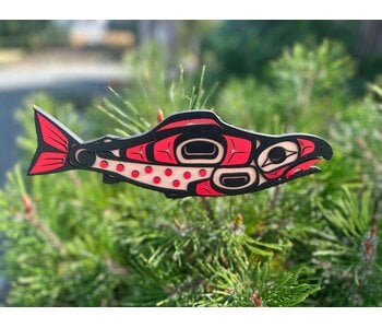 20" Wall Plaque - Coho Salmon by Raven Wolden