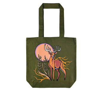 Everyday Canvas Tote-Deer by Storm Angeconeb