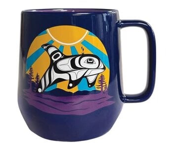 Big Ceramic Mug - Killer Whale by Adam Lewis
