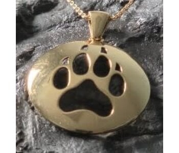 Spirit of the Pack Wolf Paw Pendant by Jadeon Rathgeber