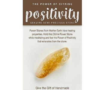 Citrine for Positivity Power Stone