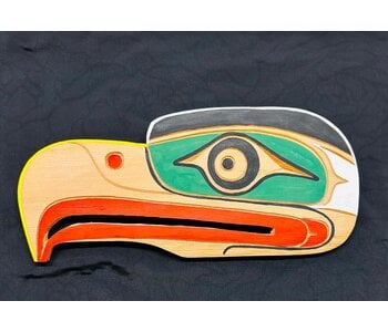 Hand Carved Wall Plaque -Eagle Head (L) by Eric Baker