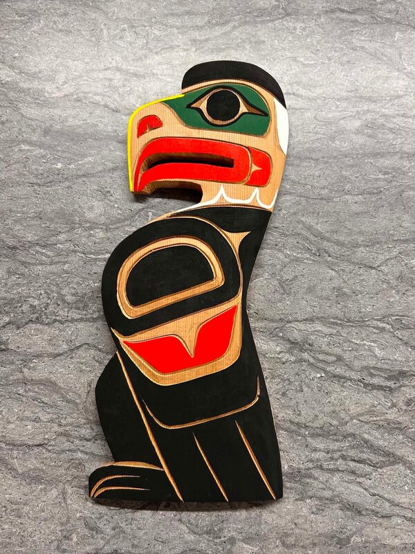 Hand Carved Wall Plaque -Eagle (NW) by Eric Baker