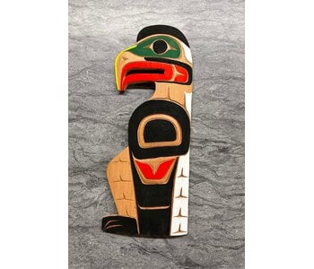 Hand Carved Wall Plaque -Eagle (L) by Eric Baker