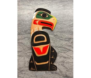 Hand Carved Wall Plaque -Eagle (L) by Eric Baker