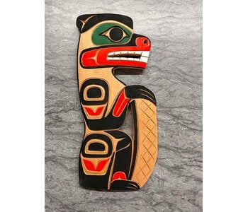 Hand Carved Wall Plaque -Beaver by Eric Baker