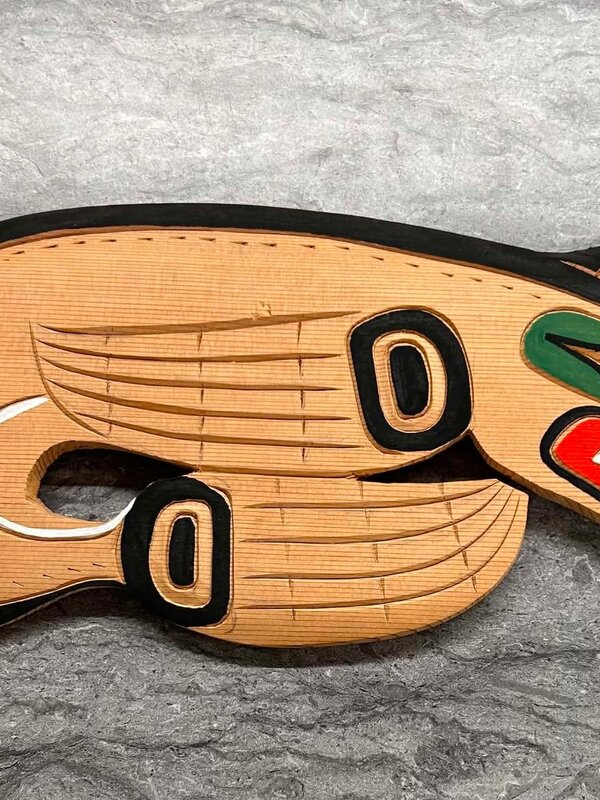 Hand Carved Wall Plaque -Sealion by Eric Baker