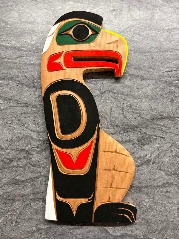 Hand Carved Wall Plaque -Eagle (LW) by Eric Baker