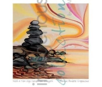 9"x6" Art card - With A New Day Comes New Strength - by Shawna Boulette Grapentine