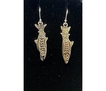 Cast Salmon Earrings by Jadeon Rathgeber