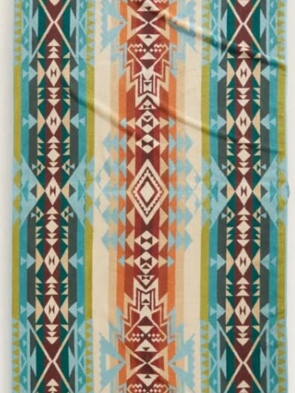 Oversized 40"x70" Spa Towel- Highland Peak Aqua by Pendleton