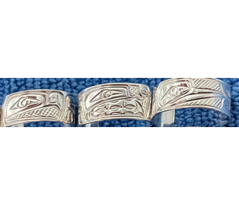 Hand Carved Silver Toe Ring