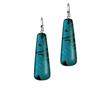 Silk Inspiration Drop Earrings Turquoise Corrine Hunt