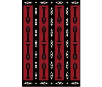 Fleece Blanket by Sacred Journey Red by Melaney Gleeson Lyall (Point)