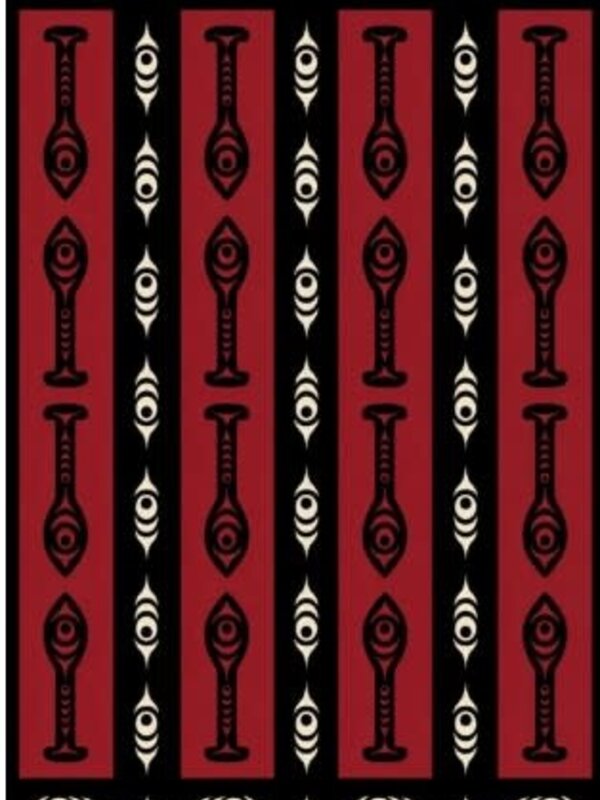Fleece Blanket by Sacred Journey Red by Melaney Gleeson Lyall (Point)