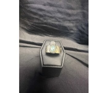Cast Medicine Wheel Gathering Ring - Brass w Gold Plate S9 by Jadeon Rathgeber