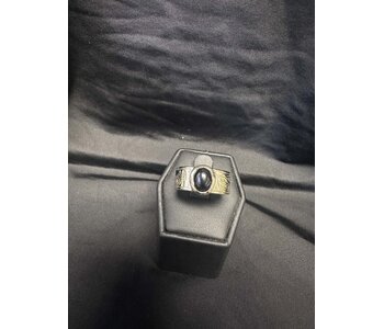 Cast Medicine Wheel Gathering Ring - Brass w Gold Plate S9 by Jadeon Rathgeber