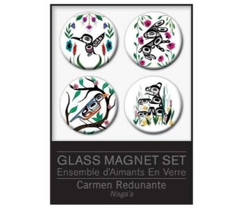 Glass Magnet Set - Art by Carmen Redunante