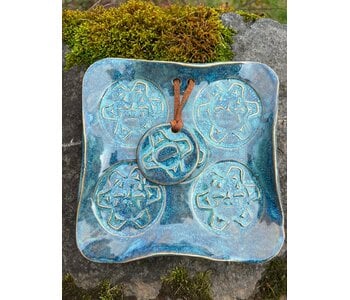Hand Made Pottery by Cynthia Robinson -  Napkin Holder