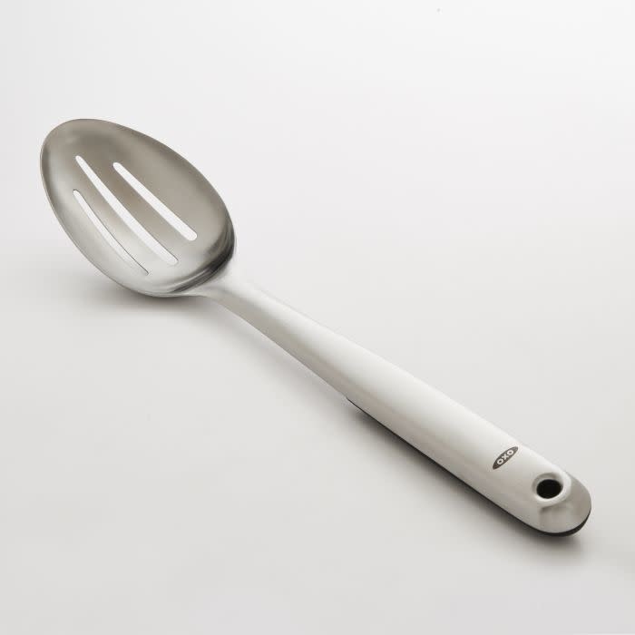 SPOON,SLOTTED BRUSHED Main Street Co & Kitchen Corner