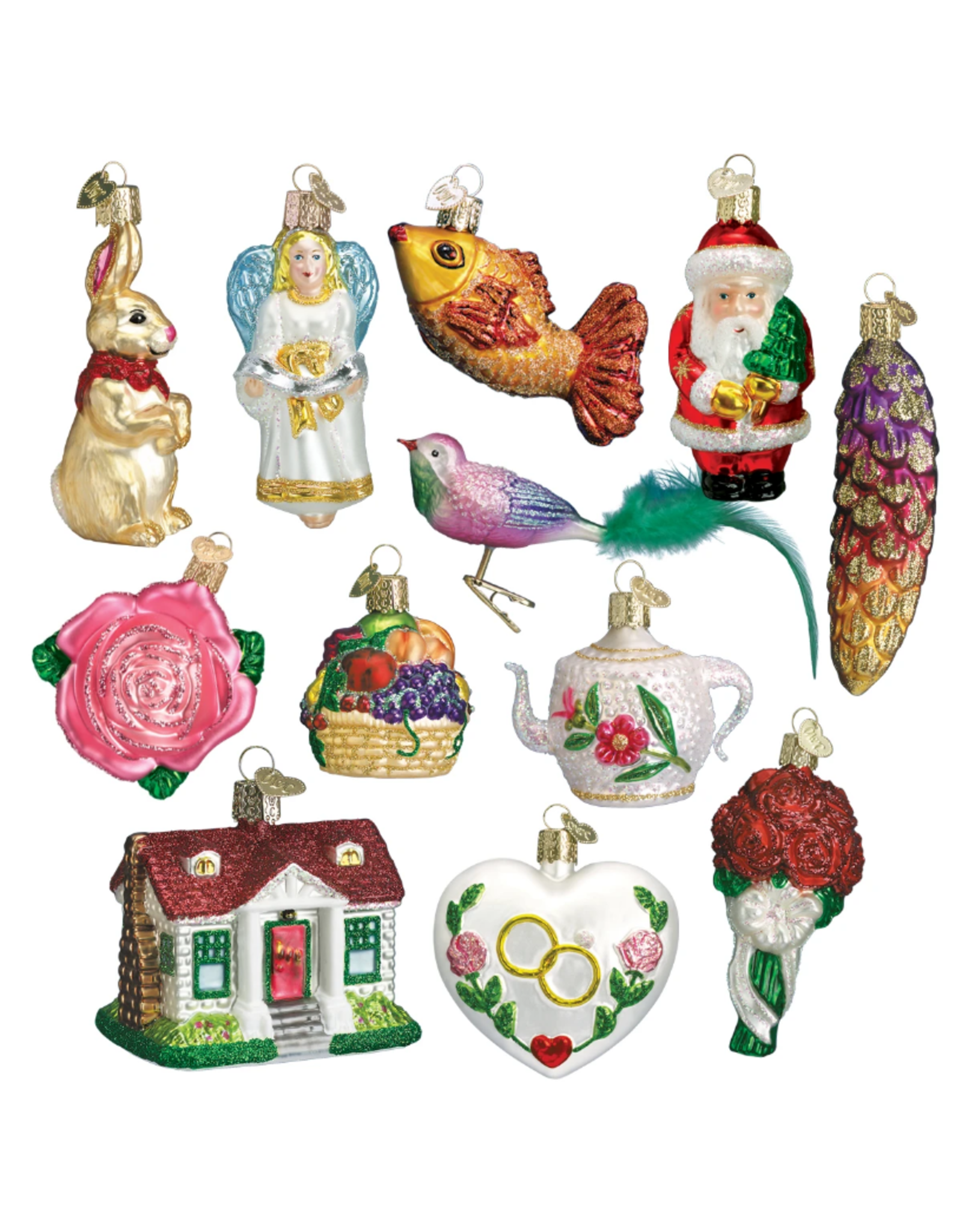 Old World Christmas Bride's Ornament Collection