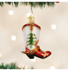 Old World Christmas Christmas Cowboy Boot Ornament