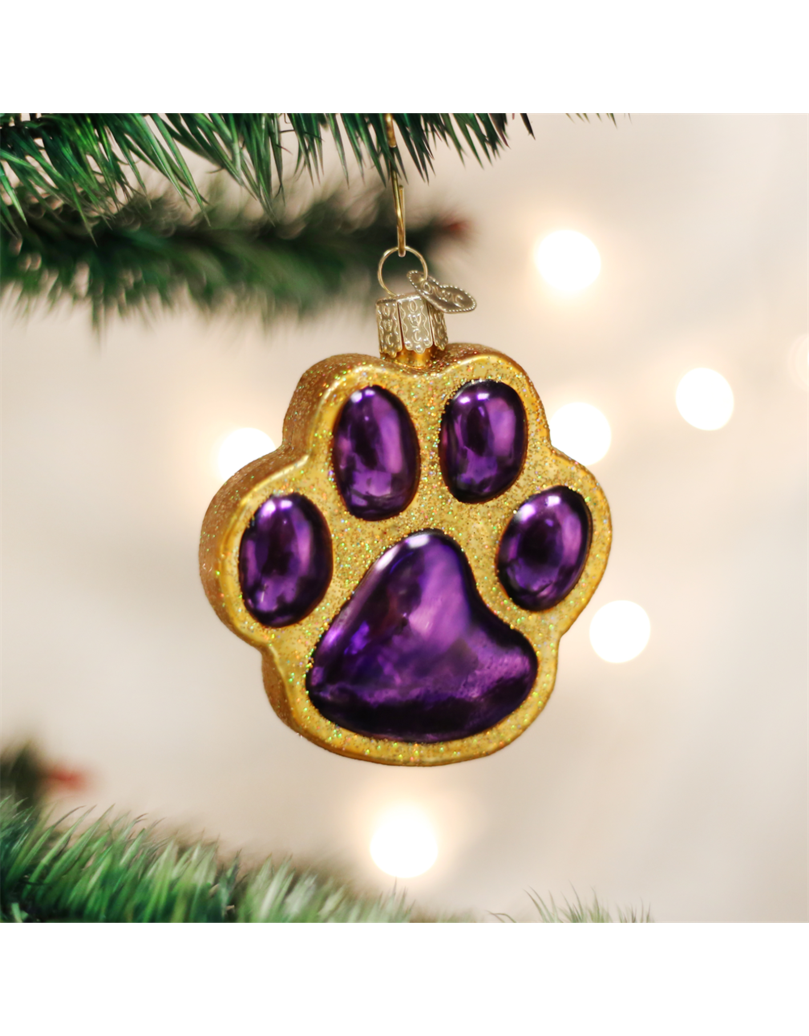 Old World Christmas Paw Print Ornament