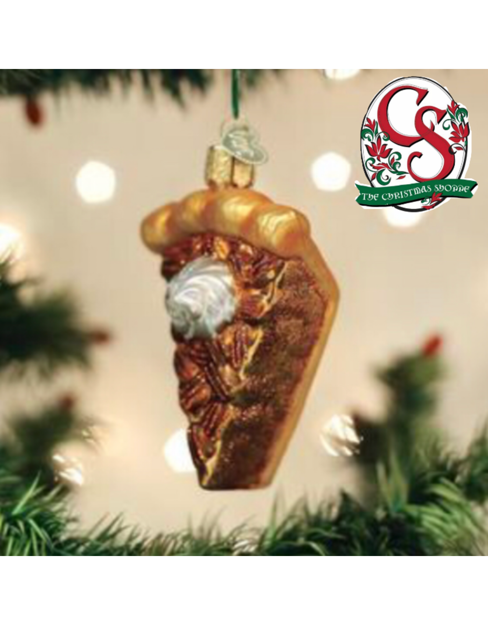 Old World Christmas Piece of Pecan Pie Ornament