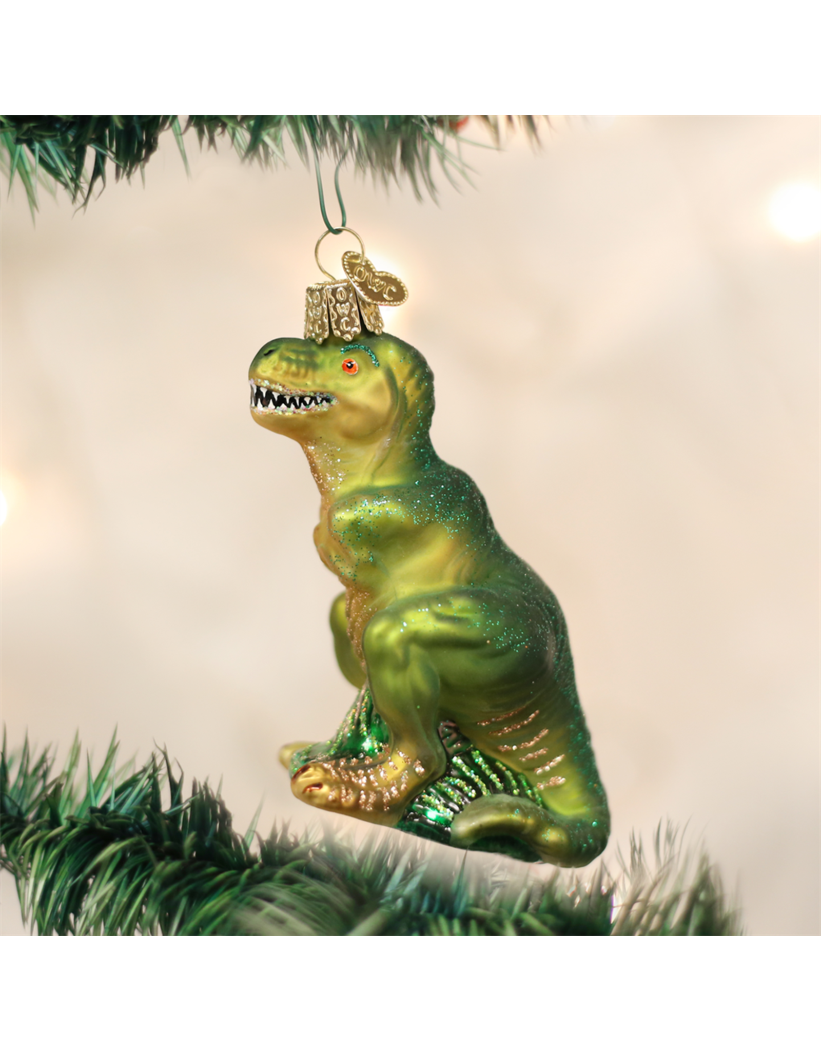 Old World Christmas T-rex Ornament