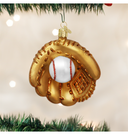 Old World Christmas Baseball Mitt Ornament